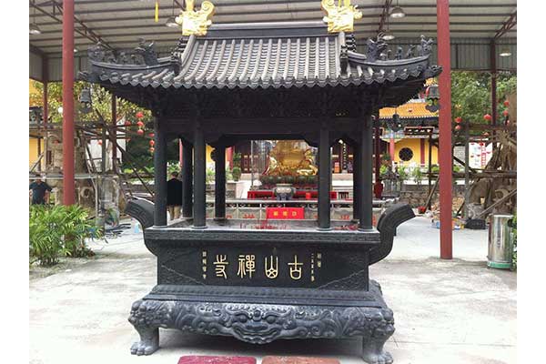 銅雕寺廟香爐4